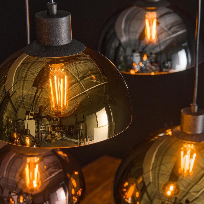 Dimehouse Industriële Hanglamp Gekleurd Glas 7-lichts Melissa