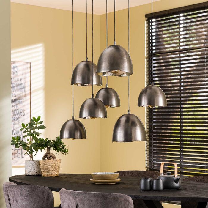 Dimehouse Industriële Hanglamp Jame 7-lichts Getrapt
