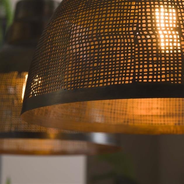 Dimehouse Industriële Hanglamp Luisa 2-lichts Metaal Brons