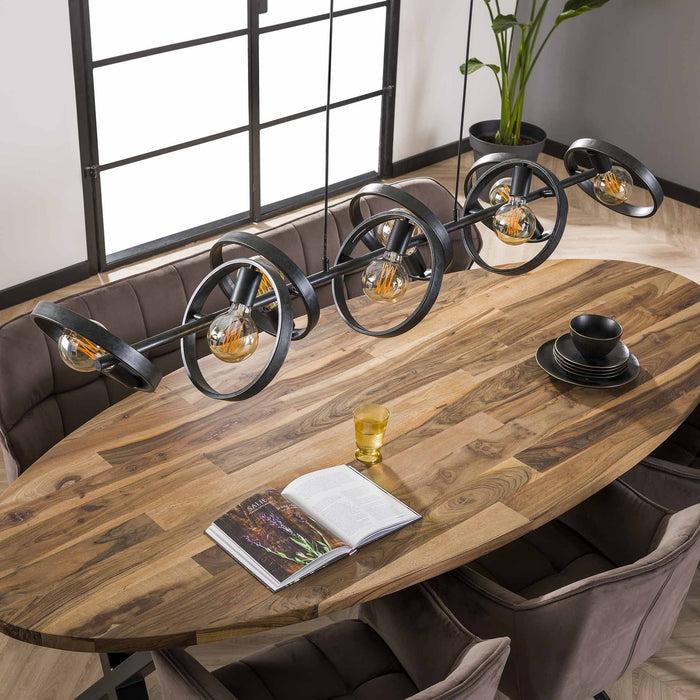 Dimehouse Industriële Hanglamp Otan 8-lichts Rond Metaal