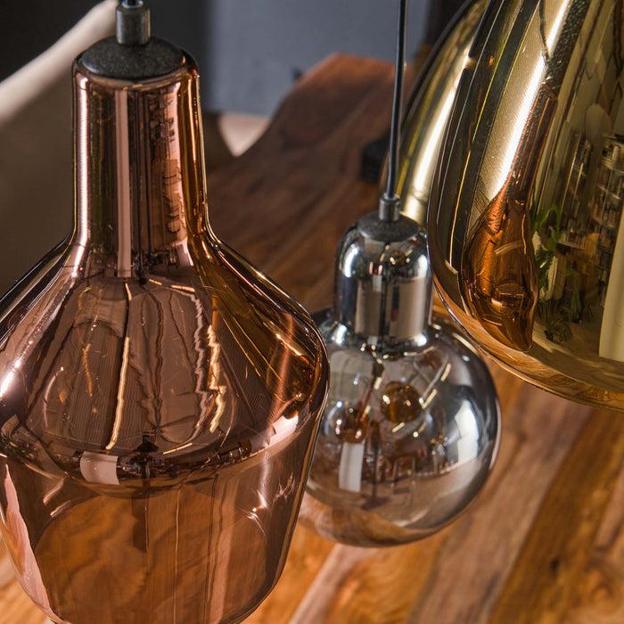 Dimehouse Industriële Hanglamp Pam Gekleurd Glas Gemixt 6-Lichts