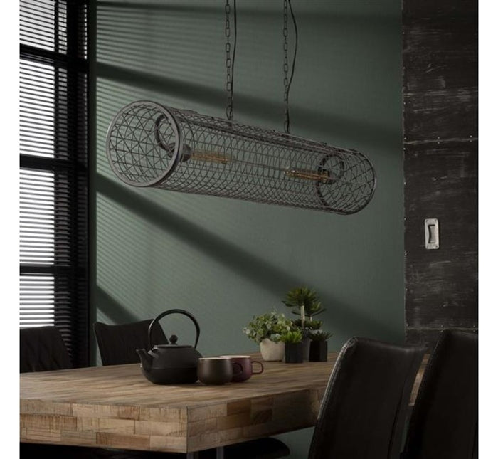 Dimehouse Industriële Hanglamp Roan 2-lichts Cilinder