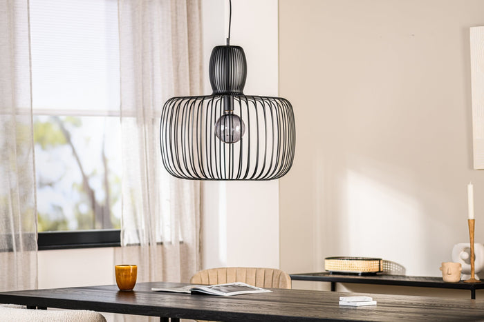 Dimehouse Industriële Hanglamp Ursul Zwart Metaal 1-lichts Ø55 Cm