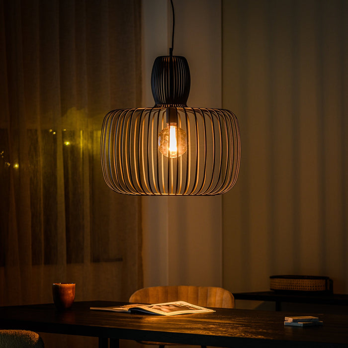 dimehouse Industriële Hanglamp Ursul Zwart Metaal 1-lichts Ø55 cm