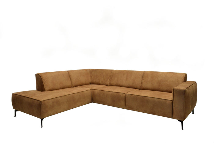 Dimehouse Industriële Hoekbank Brisbane Cognac Links Leer