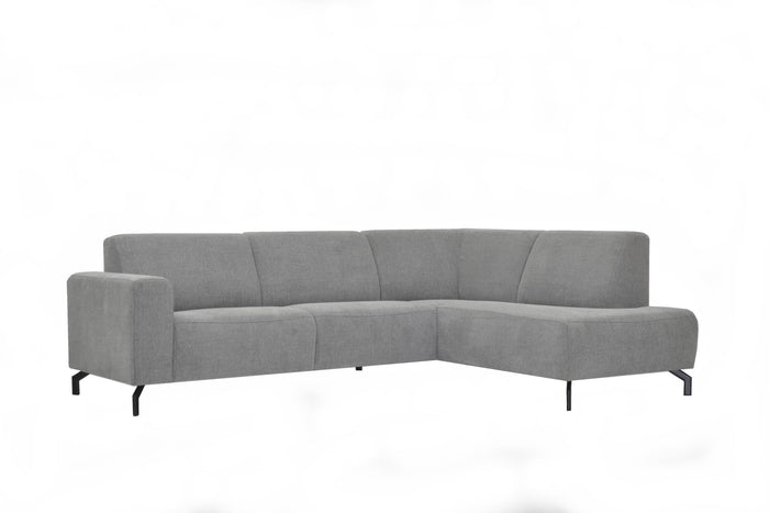 Dimehouse Industriële Hoekbank Stof Grijs Verona Rechts