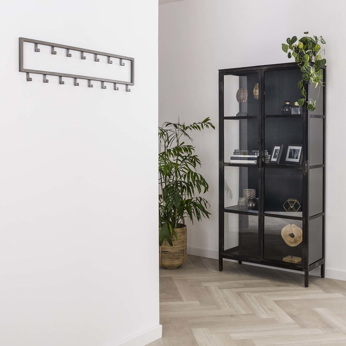 Dimehouse Industriële Kapstok Milano Geborsteld Metaal 15-haaks
