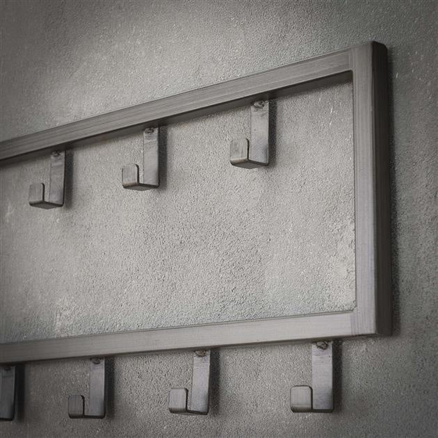 Dimehouse Industriële Kapstok Milano Geborsteld Metaal 15-haaks