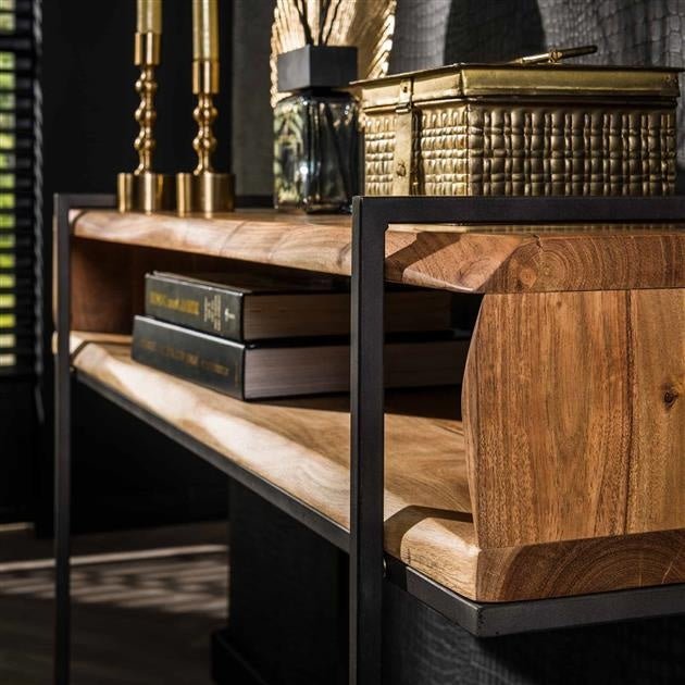 Dimehouse Industriële Kaptafel Jojo Acaciahout 110x35x78 Cm