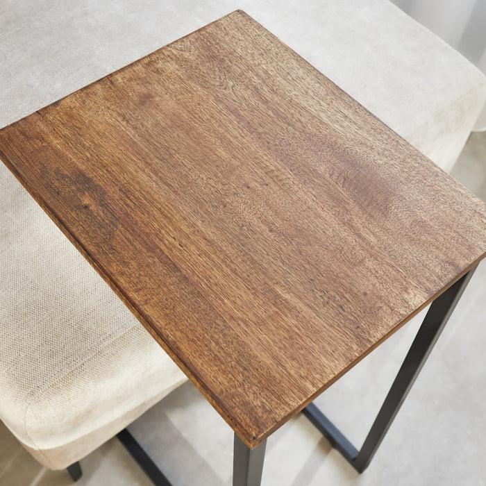 Dimehouse Industriële Laptoptafel Bavaro Mangohout Hoog