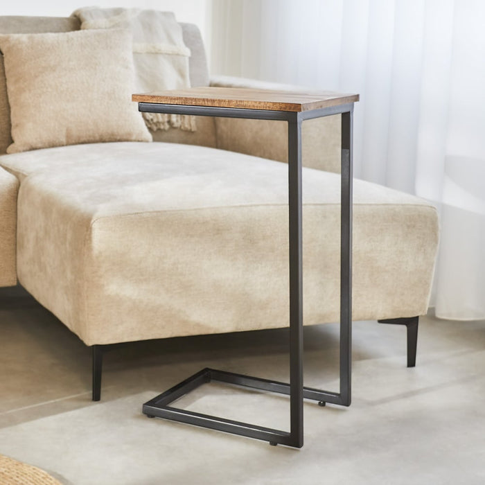 Dimehouse Industriële Laptoptafel Bavaro Mangohout Hoog