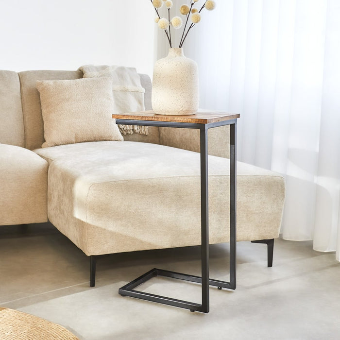 dimehouse Industriële Laptoptafel Bavaro Mangohout Hoog