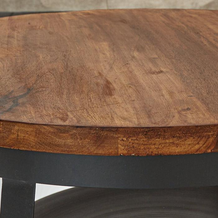 Dimehouse Industriële Salontafel Oxis Mangohout Rond Ø70