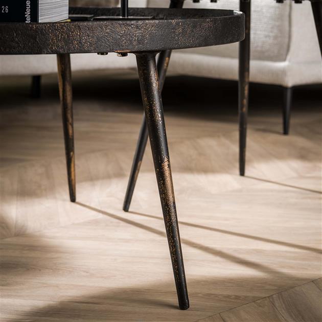 Dimehouse Industriële Salontafel Set Owen Grijs Metaal