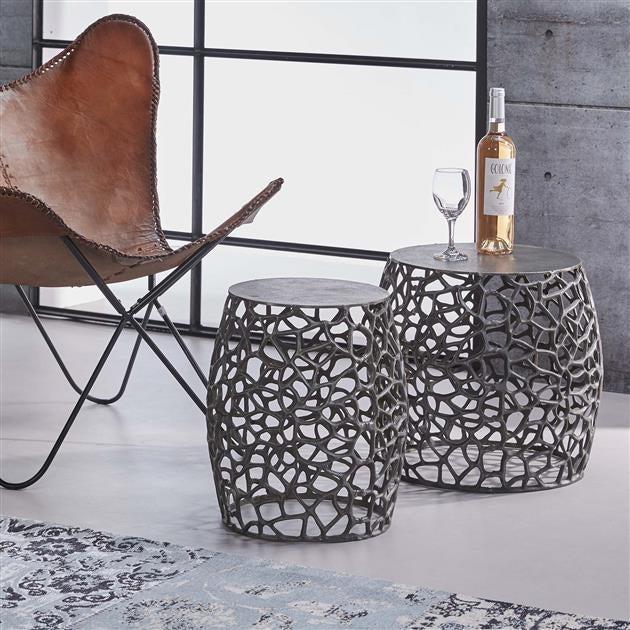 Dimehouse Industriële Salontafel Set Van 2 Victoria Rond