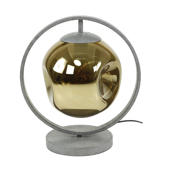 Dimehouse Industriële Tafellamp Ada Gekleurd Glas Bol Rond