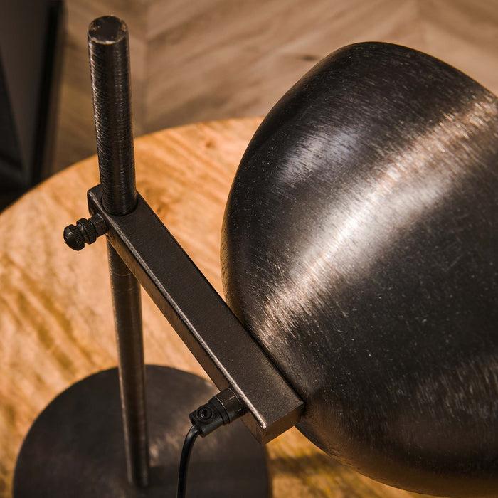 Dimehouse Industriële Tafellamp Selena Zwart Nikkel