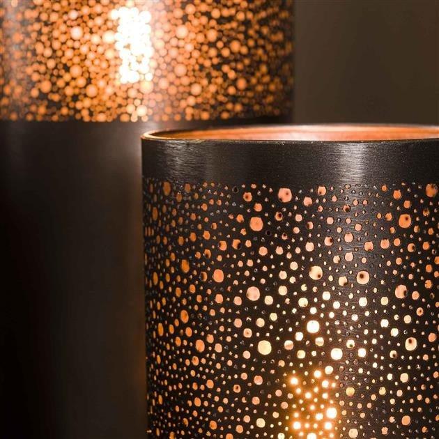 Dimehouse Industriële Vloerlamp Eleanor Zwart Nickel 120 Cm