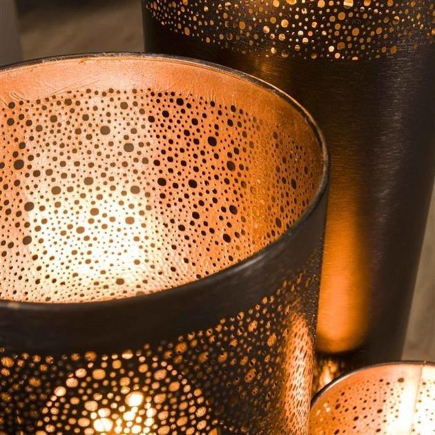 Dimehouse Industriële Vloerlamp Eleanor Zwart Nickel 60 Cm