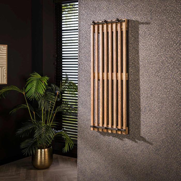 Dimehouse Kapstok 6 Haken Mangohout Zandkleurig Vera