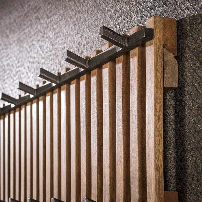 Dimehouse Kapstok Vera 13 Haken Mangohout Zandkleur