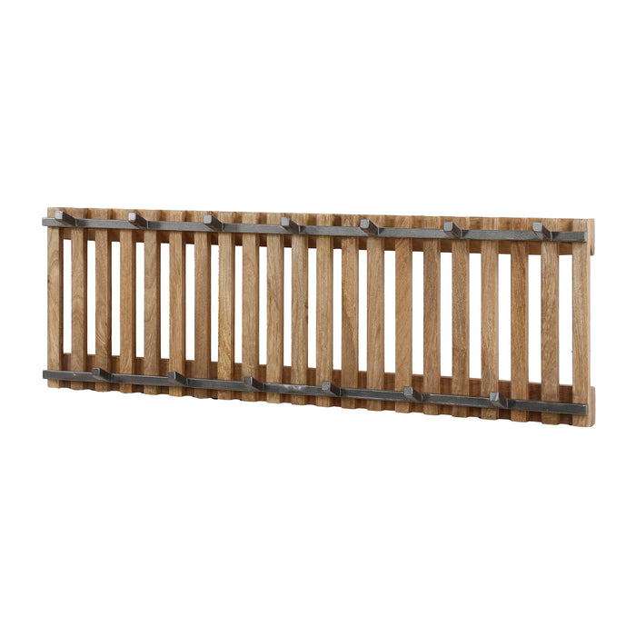 Dimehouse Kapstok Vera 13 Haken Mangohout Zandkleur