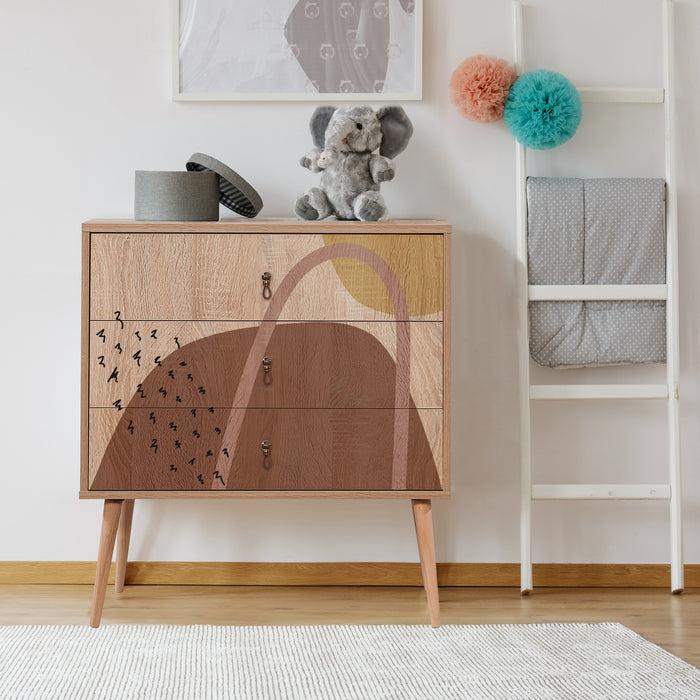 dimehouse Ladekast City Trio Multicolor Melamine 80x89x40 cm