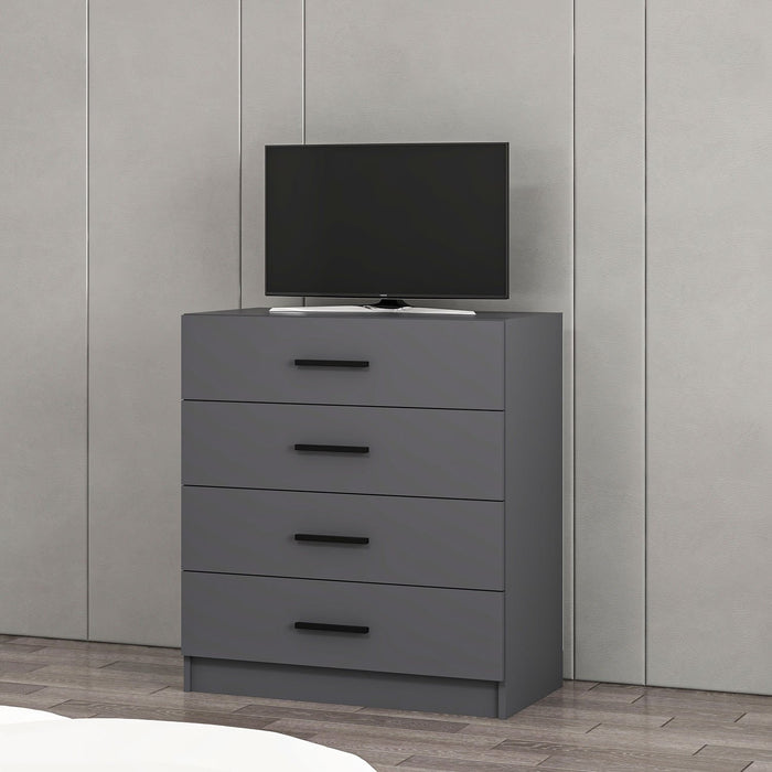 Dimehouse Ladekast Kale TV Antraciet Melamine 90x100x47 Cm