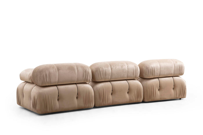 Dimehouse Modulaire Bank 3-zits Bubble Velvet Beige