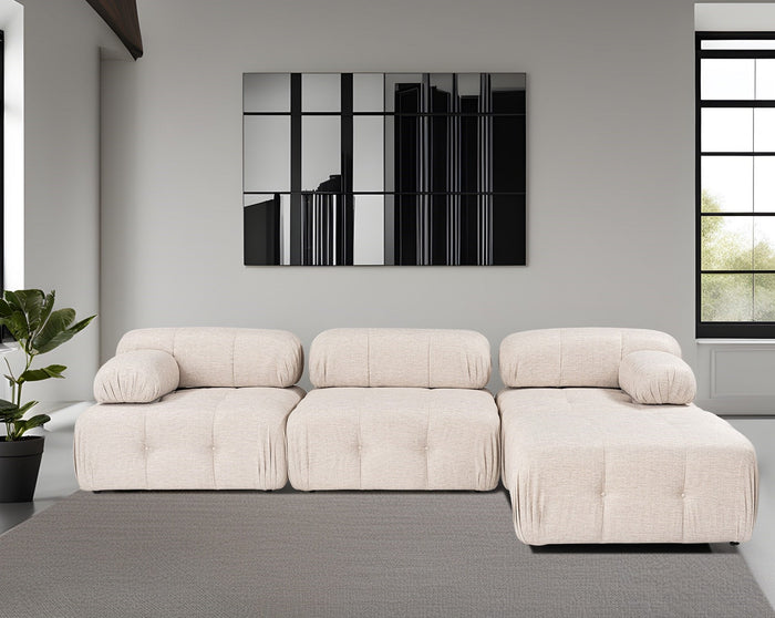 Dimehouse Modulaire Bank 3-zits Met Hocker Doblo Licht Beige