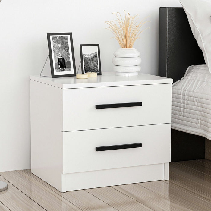 dimehouse Nachtkastje Kale Wit Melamine 50x40x47 cm