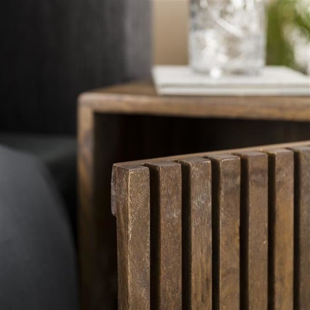 Dimehouse Nachtkastje Tory Set Van 2 Mangohout Industrieel