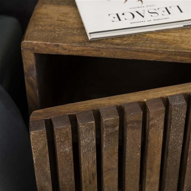 Dimehouse Nachtkastje Tory Set Van 2 Mangohout Industrieel