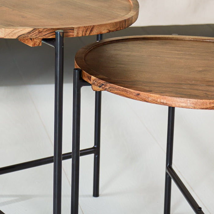 Dimehouse Organische Salontafel Set Van 2 Norah Mangohout