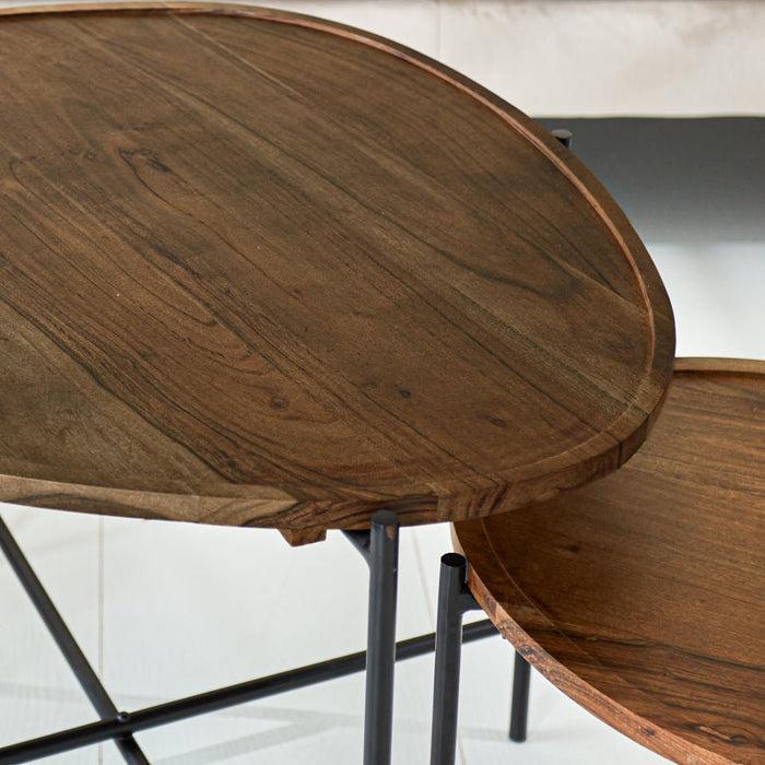Dimehouse Organische Salontafel Set Van 2 Norah Mangohout