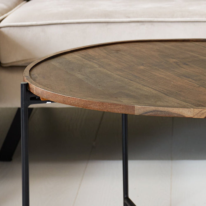 Dimehouse Organische Salontafel Set Van 2 Norah Mangohout