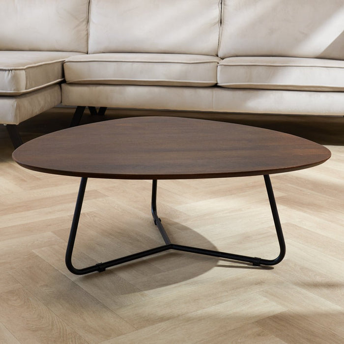 Dimehouse Organische Salontafel Zoë Donker Walnoot 86x78 Cm