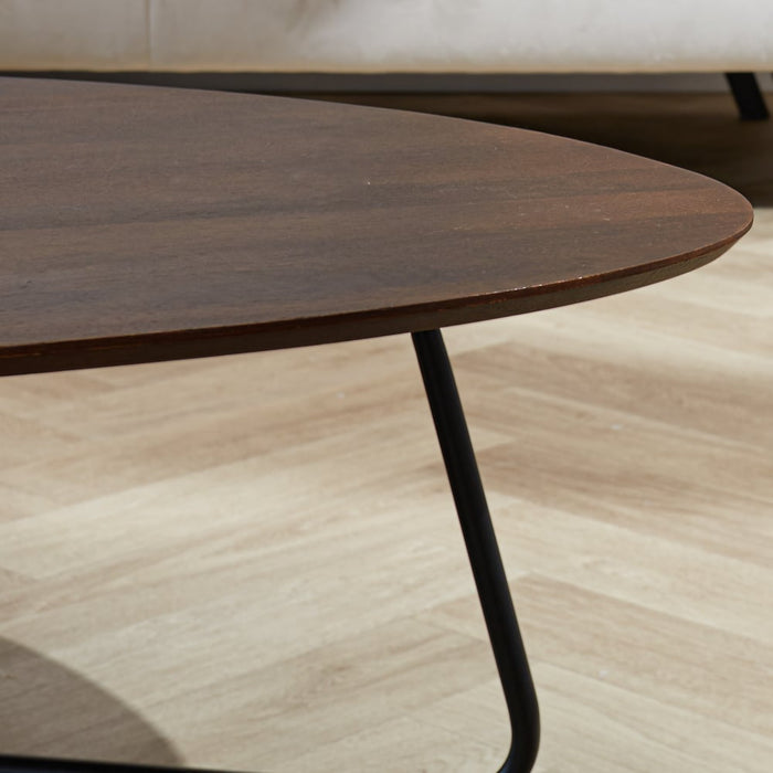 Dimehouse Organische Salontafel Zoë Donker Walnoot 86x78 Cm