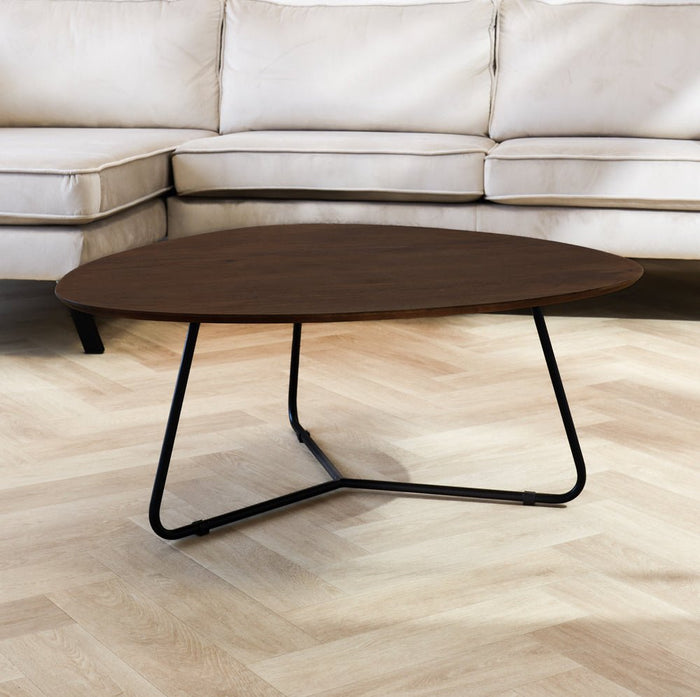 Dimehouse Organische Salontafel Zoë Donker Walnoot 95x86 Cm