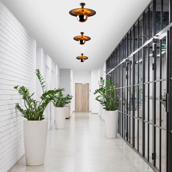 Dimehouse Plafondlamp 48 Cm Koperkleurig Metaal Elevate