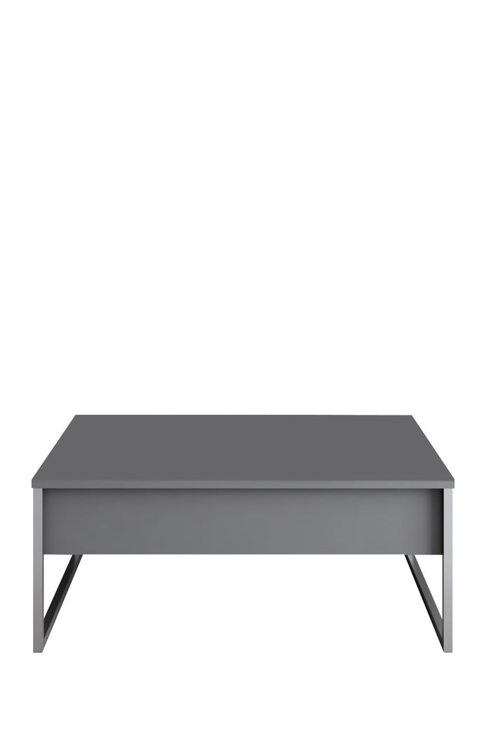 Dimehouse Rechthoekige Salontafel Antraciet Luxe 90x60 - Zilver Frame