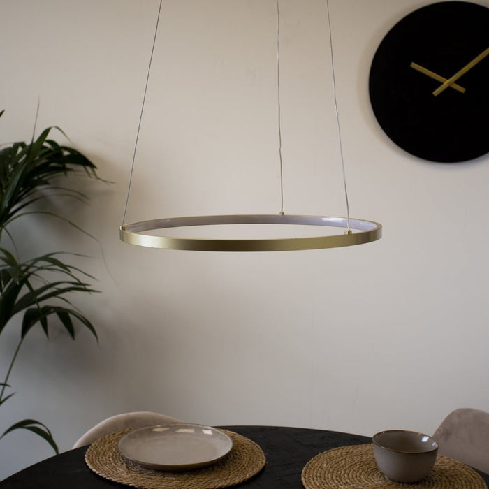 Dimehouse Ring Hanglamp Elaine Metaal Goud Circel 1 Ring