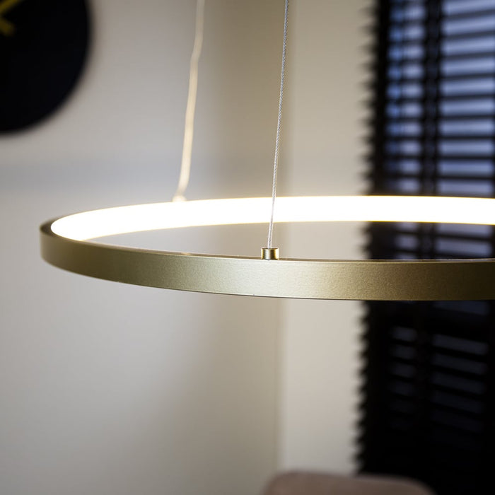 Dimehouse Ring Hanglamp Elaine Metaal Goud Circel 1 Ring