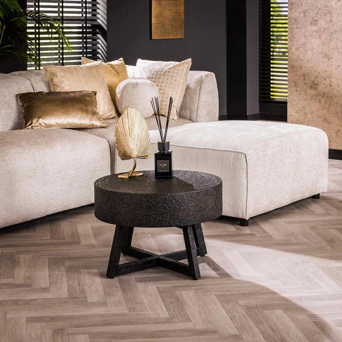 dimehouse Ronde salontafel Caro acaciahout Ø60 cm zwart