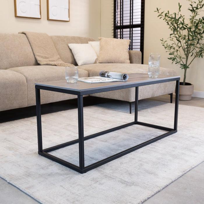 dimehouse Salontafel Fien Grijs Marmerlook Rechthoekig 100x40 cm