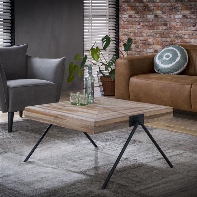 dimehouse Salontafel Sean Vierkant Teakhout 80x80 cm