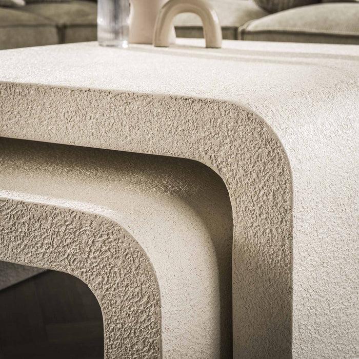 Dimehouse Salontafel Set Van 2 Sifa Marmer Composiet Wit