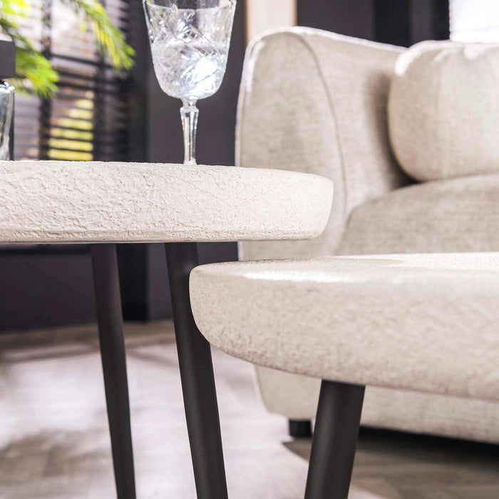 Dimehouse Salontafel Set Van 2 Sylas Stone Wit Marmer Composiet