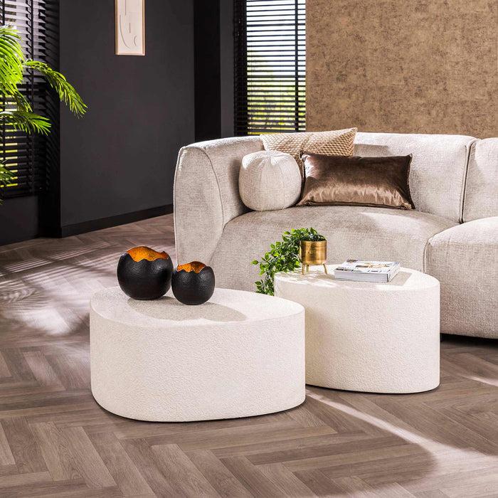 Dimehouse Salontafel Set Van 2 Zaya Driehoekig Marmer Composiet