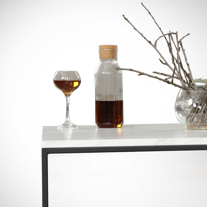 Dimehouse Salontafel Vierkant 75x75 Cm Pola - Wit Marmerlook Melamine